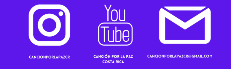 Banner de redes sociales de concurso de Canción por la Paz