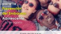 Banner de la prevención embarazo adolescente 