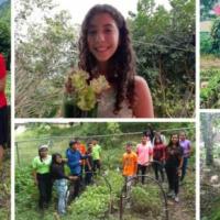 estudiantes con cultivos