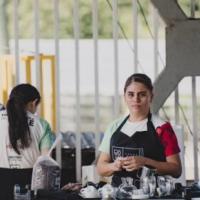 Danna Paola Madrigal Hidalgo, de 19 años, estudiante de la especialidad de Turismo Rural del Colegio Técnico Profesional, José Daniel Flores Zavaleta, en Santa María de Dota, ganó la competencia de barismo que organiza la institución con la cooperativa de café Coopedota RL.