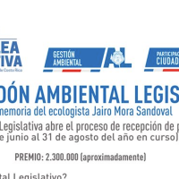 Centros educativos públicos podrán concursar en el Vll Galardón Ambiental Legislativo •	Proyecto ganador recibirá un premio de ₡ 2.300.000. •	Postulaciones cierran el 31 de agosto de 2024. 