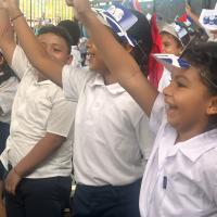 Estudiantes celebran