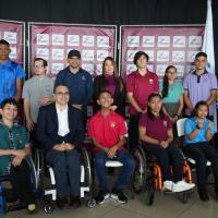 Jóvenes atletas listos para los XI Juegos Centroamericanos para Estudiantes con Discapacidad 2024