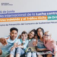  26 de junio, Día Internacional de la Lucha contra el Uso Indebido y el Tráfico Ilícito de Drogas     Frase:     Semana de Prevención del Consumo de Sustancias Psicoactivas