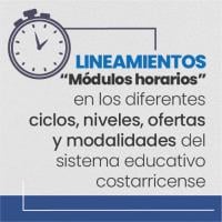 Lineamientos Módulos Horarios