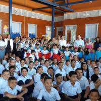 Estudiantes de la escuela de Cartagena en Santa Cruz, Guanacaste