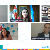 Conversatorio virtual autoridades educativas, de niññez y adolescencia y salud