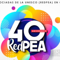 Logo del 40 aniversario de la Red del Plan de Escuelas Asociadas de la Unesco 