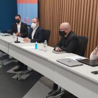 Conferencia de prensa sobre medidas contra la violencia