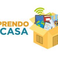 Logo muestra una casa a la que llega el conocimiento 