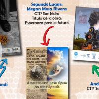 Afiche que muestra las tres primeras obras ganadoras. 