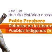 Afiche con la imagen del Cacique Pablo Presbere