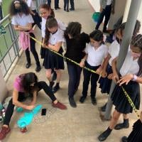 Maestra pinta una rana