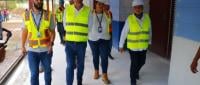 Presidente Rodrigo Chaves y Ministr Anna Müller inspeccionado 
