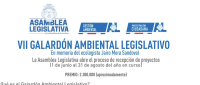 Centros educativos públicos podrán concursar en el Vll Galardón Ambiental Legislativo •	Proyecto ganador recibirá un premio de ₡ 2.300.000. •	Postulaciones cierran el 31 de agosto de 2024. 