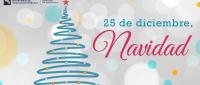 25 de diciembre, Navidad Un tiempo para celebrar, reflexionar y compartir con nuestros seres queridos.  ¡Felices fiestas!