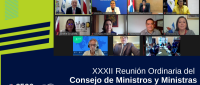 Imagen muestra participantes en la reunión virtual CECC SICA