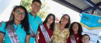 Guiselle Cruz, Ministra de Educación y estudiantes del CTP Mercedes Norte