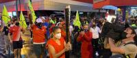 Antorcha es portada por estudiantes en San José 