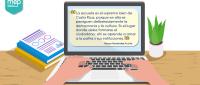 Imagen que ilustra una computadora desde la casa con un mensajealpersonalDocente
