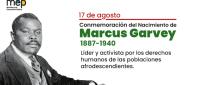 Marcus Garvey posando para la fotografía.