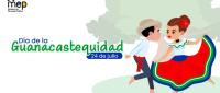 Dos personas bailando típico. 24 de julio, Día de la Guanacastequidad.