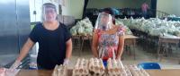 Novena entrega de alimentos