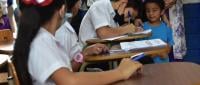 Estudiantes de la Escuela Costa Rica, Barrio México.