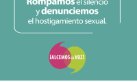 Rompamos el silencio y denunciemos el hostigamiento sexual.