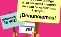La Ley 9406 protege a las personas menores de edad de las relaciones impropias. ¡Denunciemos!