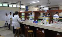 Estudiantes trabajan en un laboratorio