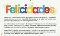 ¡Felicidades! 22 de noviembre, Día de la Maestra y del Maestro
