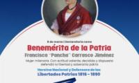 Mujer milenaria. Con actitud valiente, decidida y dispuesta defendió la libertad y soberanía patria