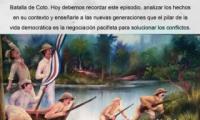 Hoy debemos recordar este episodio, analizar los hechos en su contexto y enseñarle a las nuevas generaciones...