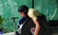 Daniel entrenando