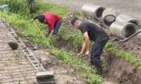 preparación de terreno para las letras