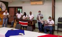 Ensamble de marimba en salón