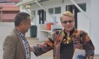 Ministra con presidente de FEDEFUTBOL