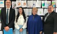 Ministra y representantes de AYA