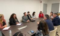 Viceministro en la Junta con delegación alemana