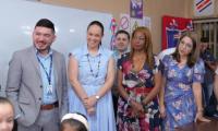 Presidente de la República realiza visita sorpresa a la escuela Carlos Peralta Echeverría