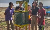 •	Proyecto educativo busca embellecer espacios •	Utilizan materiales reutilizados