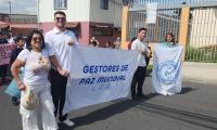 Estudiantes de Guararí participaron en caminata por la paz