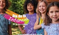 20 de noviembre, Día Mundial de la Infancia. Frase: "Escuchemos al futuro y defendamos los derechos de la infancia", ONU.