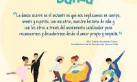 Se ilustra diferentes personas bailando danza
