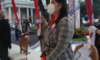 Viceminsitra participa en recibimiento de Antorcha en San José 
