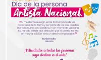 simbolos de diferentes disciplinas del arte: música, poesía, actores y actrices.