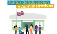Personas y estudiantes fuera de un centro educativo