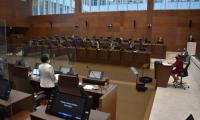 Sala amplia donde se encuentra la ministra en comparecencia.