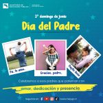 3°domingo de junio, Día del Padre. Mensaje:     Celebremos a esos padres que paternan con amor, dedicación y presencia. Pa, te amo. Gracias, padre. Papito lindo.